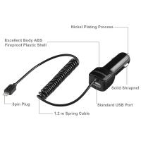 Haweel 5v 3.1a Hızlı Araç Şarj+ Spiral İphone Usb Kablolu