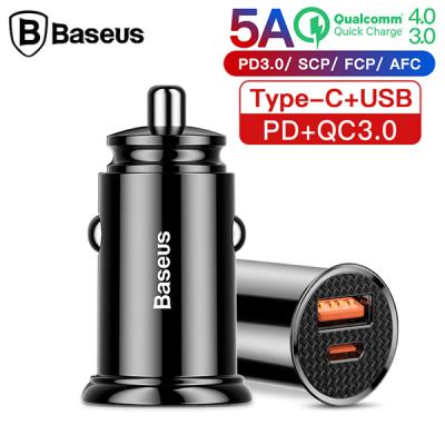 Baseus Circular Plastic A+C 30W PPS Hızlı Araç Şarjı CCALL-YS01