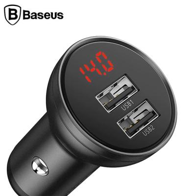 Baseus Digital Display Hızlı Araç Şarjı 24W 4.8A Dual Çift USB