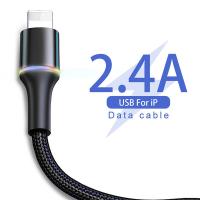 Baseus Halo Cable iPhone 7-8-XS-XR 2.4A USB Şarj Kablosu (1mt)