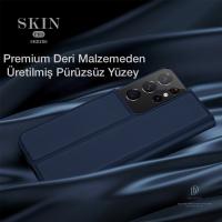 Dux Ducis Samsung Galaxy S21 Ultra Flip Cover Kılıf SkinPro Series