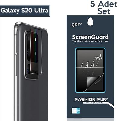 GOR Samsung Galaxy S20 Ultra Kamera Lens Koruyucu 5 Adet