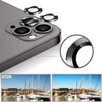 iPhone 12 Pro 3D Metal Çerçeveli Kamera Lens Koruyucu