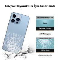 iPhone 13 Pro Max 6.7 Tempered Şeffaf Arka Cam Koruyucu