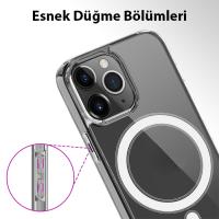 iPhone 14 6.1 Magsafe Uyumlu Manyetik Sert Silikon Kılıf