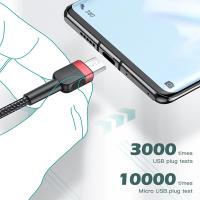 KUULAA Mikro USB 3A Şarj Android Usb Hızlı Şarj Kablosu (1 Metre)