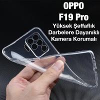 OPPO F19 Pro Kamera Korumalı Ultra İnce Şeffaf Silikon Kılıf