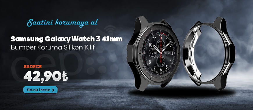 Samsung Galaxy Watch 3 41mm Bumper Koruyucu Silikon Kılıf