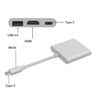 ✅ 4K Type-C HDMi Görüntü Aktarımı 3in1 Şarj USB Çıkış Dönüştürücü