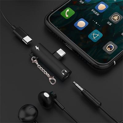 ✅ Anahtarlıklı 3.5mm Kulaklık-USB Type-C Şarj Dönüştürücü Adaptör