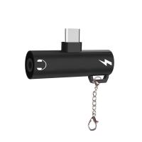 ✅ Anahtarlıklı 3.5mm Kulaklık-USB Type-C Şarj Dönüştürücü Adaptör