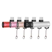 ✅ Anahtarlıklı 3.5mm Kulaklık-USB Type-C Şarj Dönüştürücü Adaptör