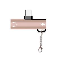 ✅ Anahtarlıklı 3.5mm Kulaklık-USB Type-C Şarj Dönüştürücü Adaptör