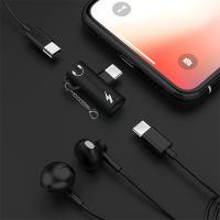 ✅ Anahtarlıklı Dual USB Kulaklık Type-C Şarj Dönüştürücü Adaptör