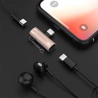 ✅ Anahtarlıklı Dual USB Kulaklık Type-C Şarj Dönüştürücü Adaptör