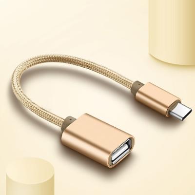 ✅ Halat USB 2.0 Type-C OTG Dönüştürücü Adaptör (Dişi USB & TypeC)