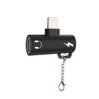✅ iPhone 2 Lightning Girişli Kulaklık Şarj Dönüştürücü Adaptör