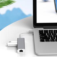 ✅ Type-C USB3.0 3Port Çoklayıcı RJ45 Ethernet Dönüştürücü Adaptör