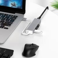 ✅ Type-C USB3.0 3Port Çoklayıcı RJ45 Ethernet Dönüştürücü Adaptör
