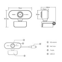 1080P Full HD USB PC Kamera Webcam Bilgisayar Web Kamerası