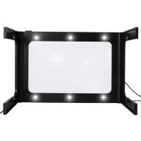 2.5X USB LED Işıklı Boyunluklu Masa Standlı Büyüteç