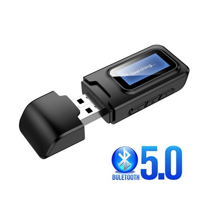 en ucuz 2in1 bluetooth 5 0 mini usb adaptor fm transmitter lcd ekranli 111 90 tl cepevi