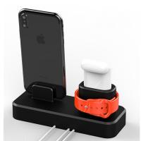 3in1 iPhone+iWatch+iPods Silikon Şarj Standı Telefon Tutucu