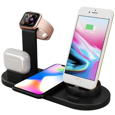 4in1 Wireless Kablosuz Şarj iPhone+Type-C+Micro Usb Şarj Standı