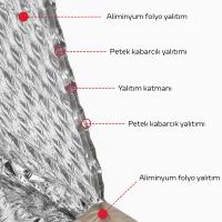 5 Kat Alüminyum Katlanır Araç Ön Cam Güneşlik 140x70 Isı Yalıtım