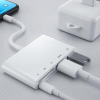 5in1 iPhone HDMI Dijital Av Adaptör+OTG HUB Kamera TF SD Okuyucu