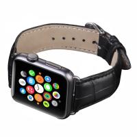 Ally Apple Watch İçin 1,2,3 38mm Deri Kordon Kayış Crocodile