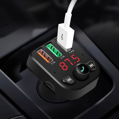 Ally Araç Fm Transmitter Bluetooth 5.0 3 Adet Usb Mp3 Sd Kart Çakmaklık