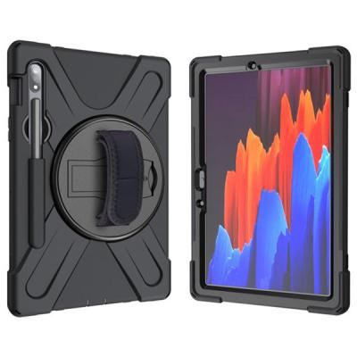 ALLY GALAXY TAB S7 Plus T970 T975 T976 Kılıf Shockproof 3 Katmanlı Standlı Zırh Kılıf Kalem Yerli