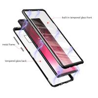 Ally Galaxy S9 Mıknatıslı 360 Koruma Arkası Cam Metal Frame Kılıf