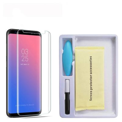 Ally Galaxy S8+ Plus,S9+ Plus Full Liquid+Uv Işık 3d Kırılmaz Cam Ekran Koruyucu