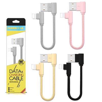 Ally İphone Lightning Eğik Başlı Halat Usb Kablo 20cm
