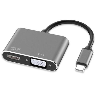 Ally Multiport Usb Type C To HDMİ+VGA HUB Çevirici Adeptör