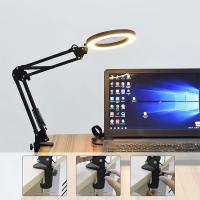 ALLY Portatif Masa İçin 33cm 33cm 5X USB 3 Renk Led Işıklı Büyüteç