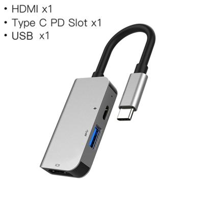 Ally Usb (Type-C to 3in1 Hdtv USB+PD) Hub Adaptör Çoklayıcı