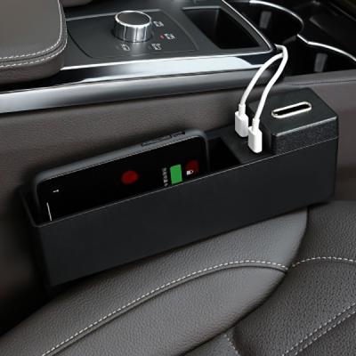 Araç Çift Usb Girişli Şarj  Koltuk Yanı Saklama Alanı Çanta Kumbaralı