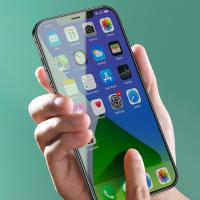 Baseus iPhone 12 Pro 0.30mm Full Tempered Cam Ekran Koruyucu 2adet Anti-Bluelight