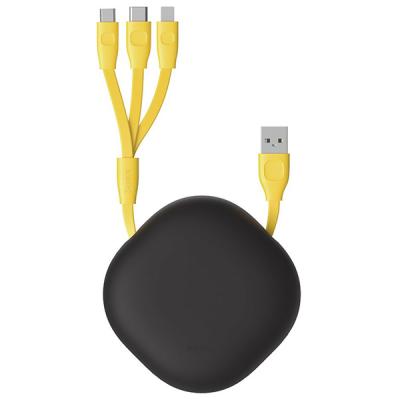 Baseus Lets Go 3A 3in1 Çoklu USB Şarj Kablosu Type-C+iPhone+Mikro