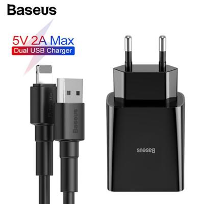 Baseus Speed Mini Dual USB 10.5W Hızlı Şarj Cihazı+iPhone Kablo