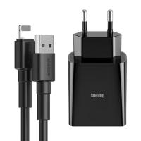 Baseus Speed Mini Dual USB 10.5W Hızlı Şarj Cihazı+iPhone Kablo