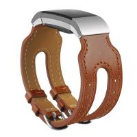 Fitbit Charge 2 Çift Toka Deri Kayış Kordon