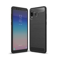 Samsung Galaxy A9 Star Ultra Koruma Karbon Fiber Silikon Kılıf