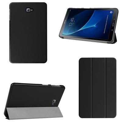 Galaxy Tab A 10.1 (2016) T580 Gizli Mıknatıslı Standlı Ultra İnce Deri Kılıf