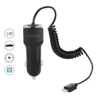 Haweel 5v 3.1a Hızlı Araç Şarj+ Spiral İphone Usb Kablolu