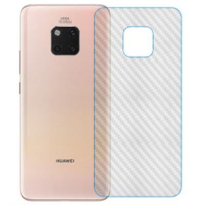 Huawei Mate 20 Pro Şeffaf Karbon Fiber Kaplama Sticker