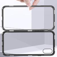 Huawei Mate 20 Pro Mıknatıslı 360 Koruma Arkası Cam Metal Frame Kılıf